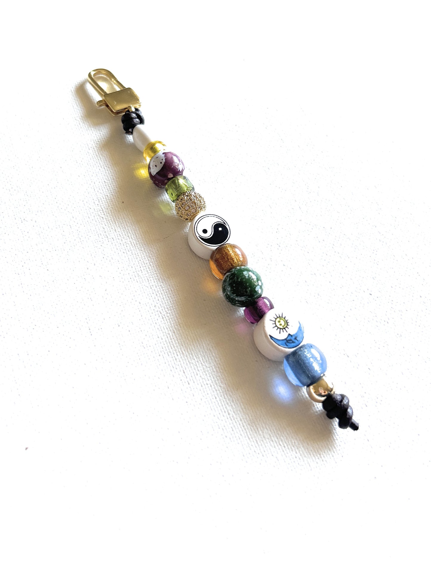 Celestial Peruvian Ceramic Pave Bag Charm