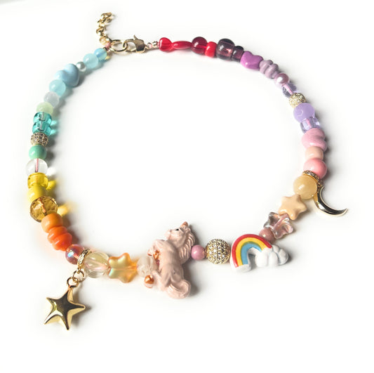 Unicorns and Rainbows Peruvian Necklace